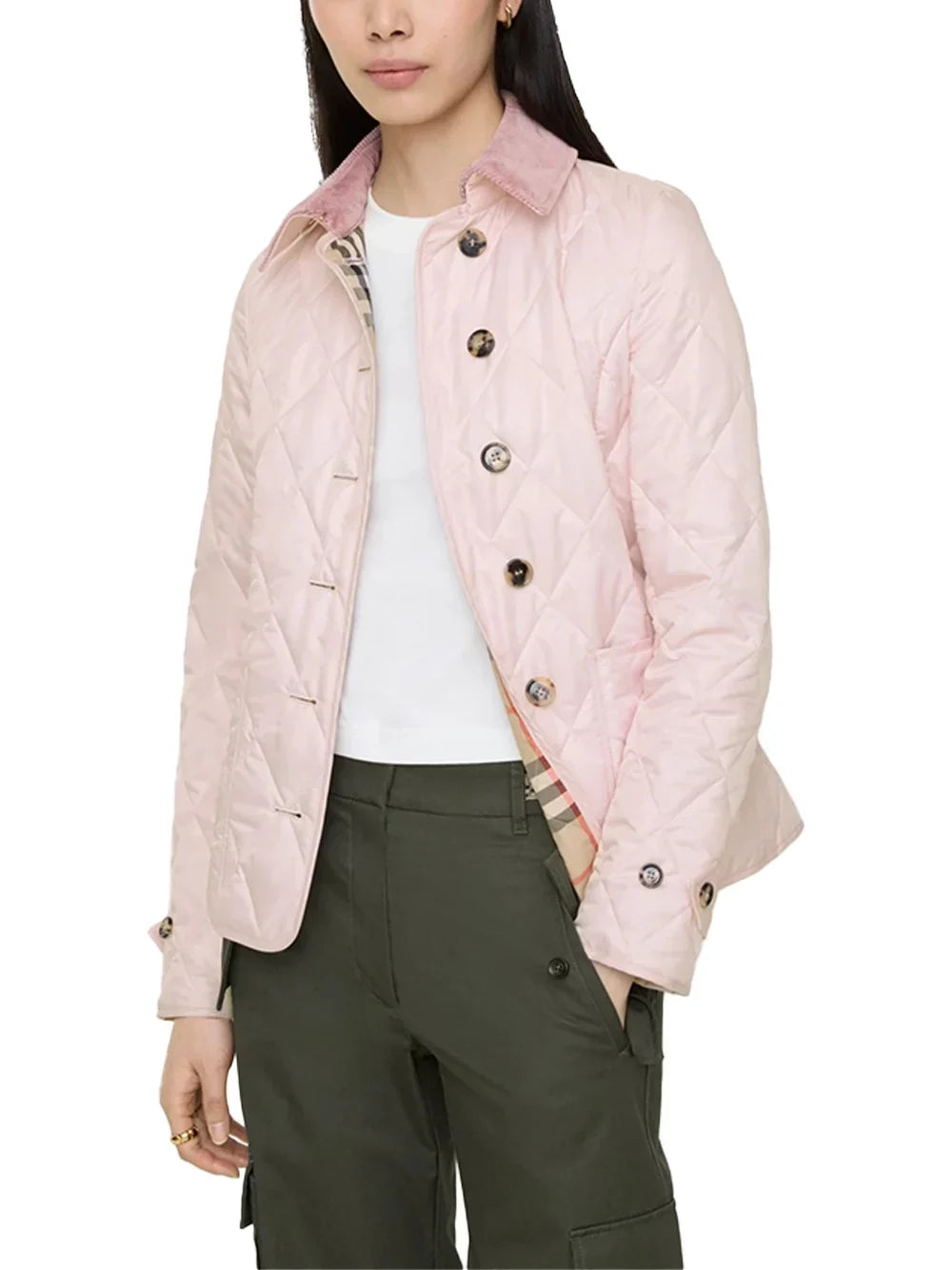 Burberry Women Fernleigh Jacket Mallow Pink