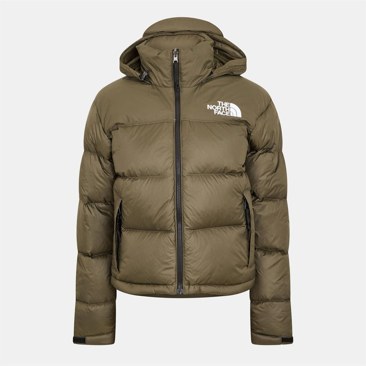 North Face Womens 1996 Retro Nuptse Water Resistant Goose Down Short Puffer Jacket