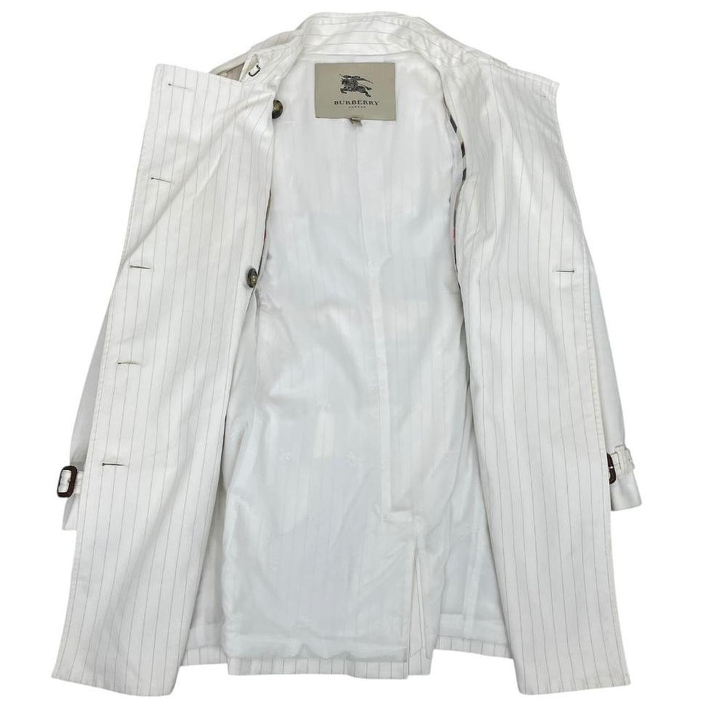 Burberry London Pinstripe Trench Coat Medium
