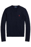 POLO RALPH LAUREN Maglia a girocollo in cotone a trecce